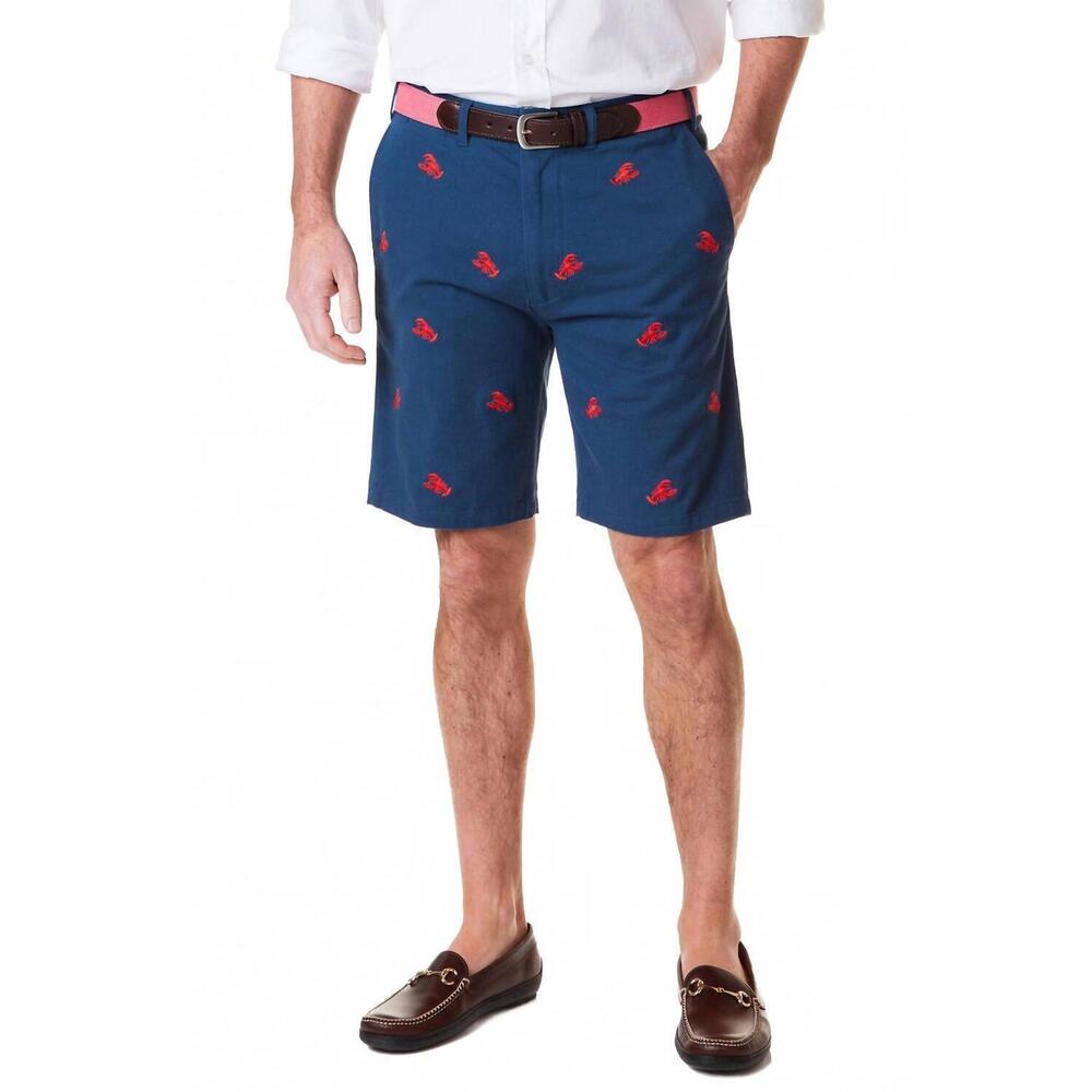 NEW CASTAWAY cisco stretch twill short in nantucket navy lobster